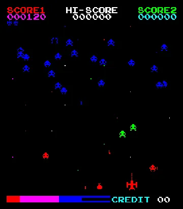 Enigma 2 (Space Invaders Hardware) screen shot game playing